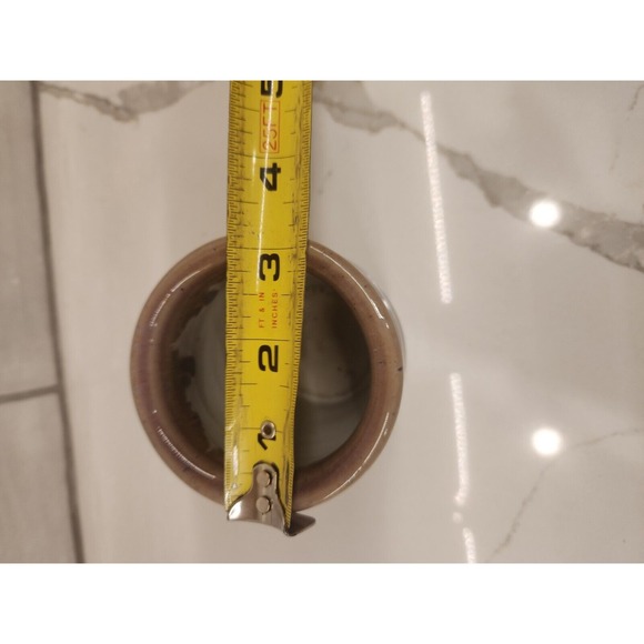 Small Art Pottery Pink And Purple Glazed Crock Signed‎ And Dated By Artist 1998 - Picture 9 of 10